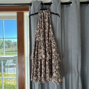 Floral Backless Dress